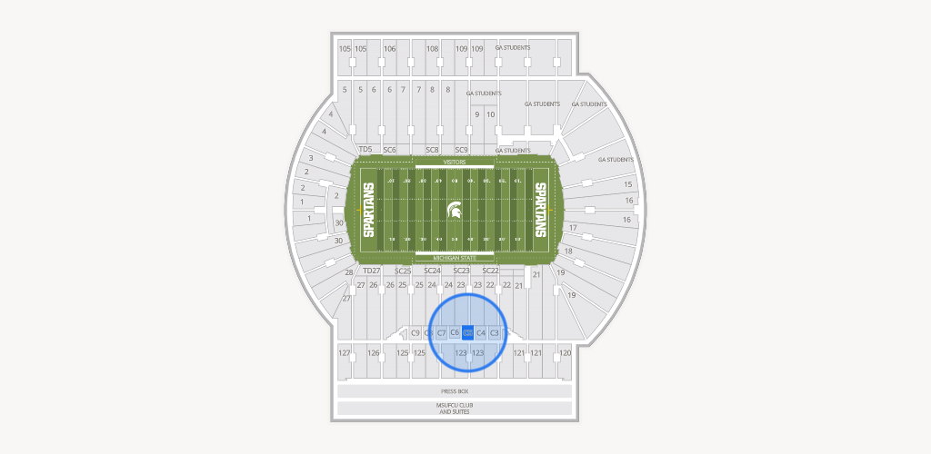 Spartan Stadium (Michigan) Seating Chart