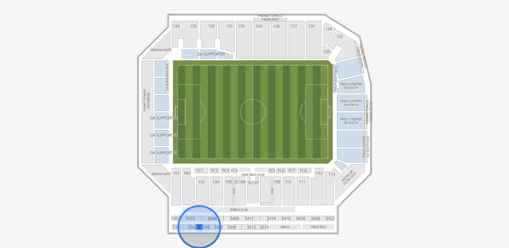 Sporting Park Seating Chart