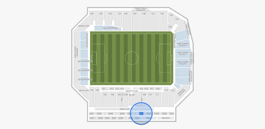 Sporting Park Seating Chart