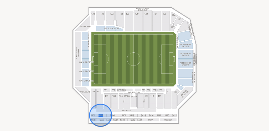 Sporting Park Seating Chart