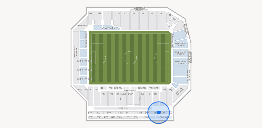 Sporting Park Seating Chart