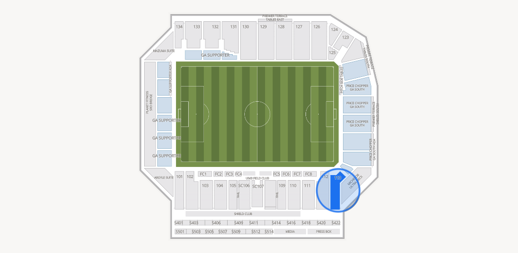 Sporting Park Seating Chart