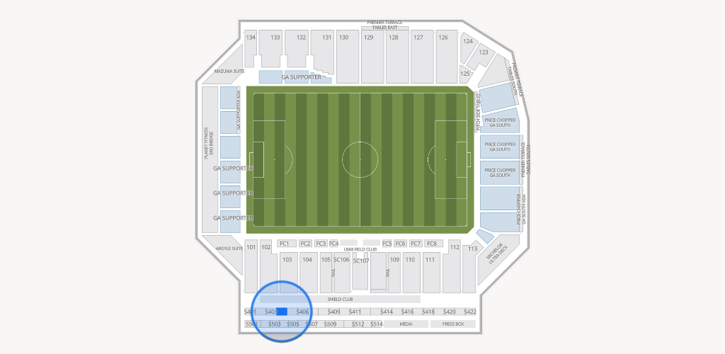 Sporting Park Seating Chart