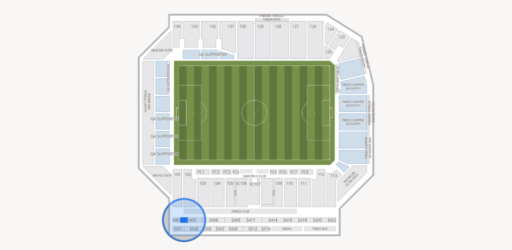 Sporting Park Seating Chart
