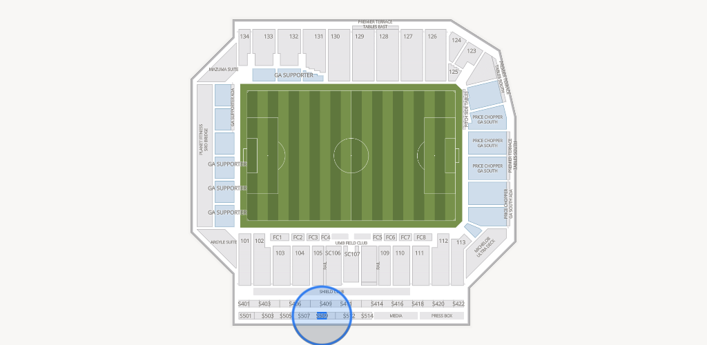 Sporting Park Seating Chart