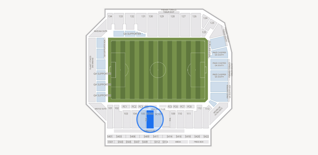 Sporting Park Seating Chart