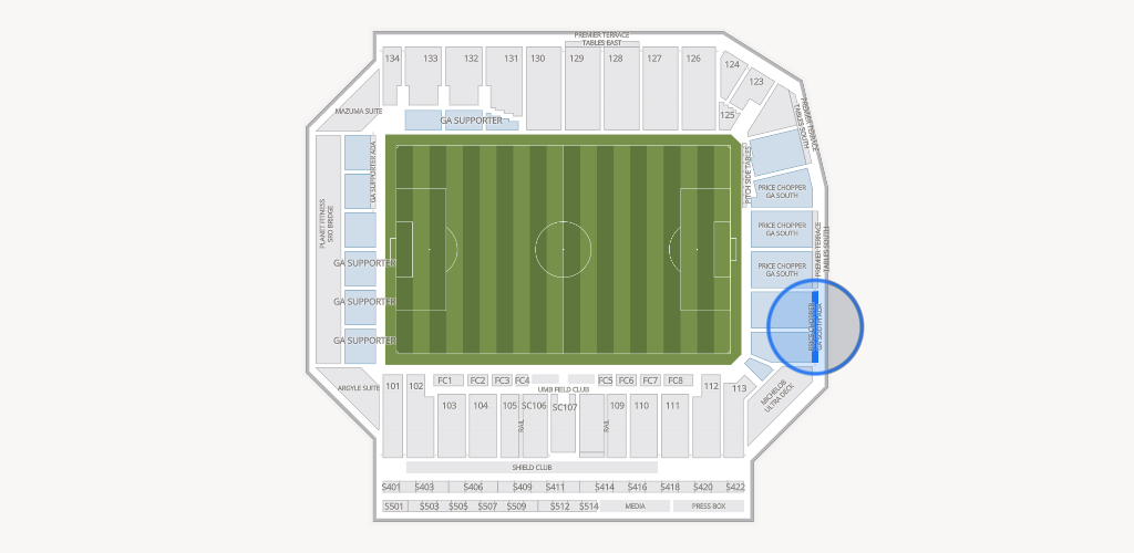 Sporting Park Seating Chart