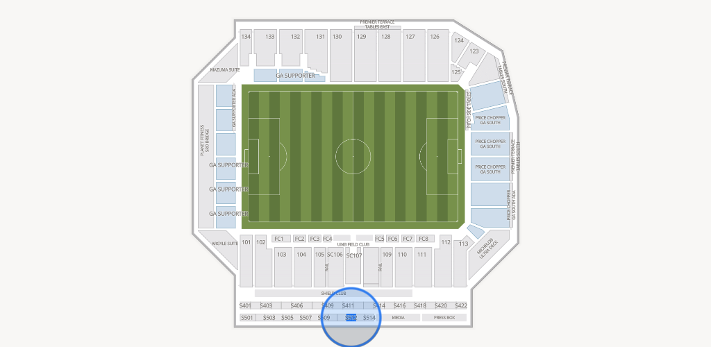 Sporting Park Seating Chart