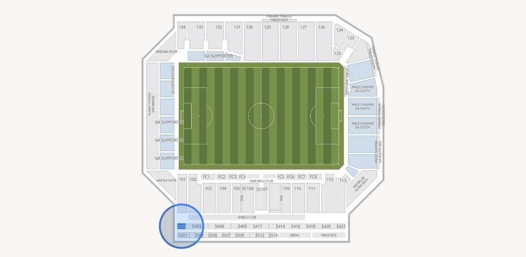 Sporting Park Seating Chart