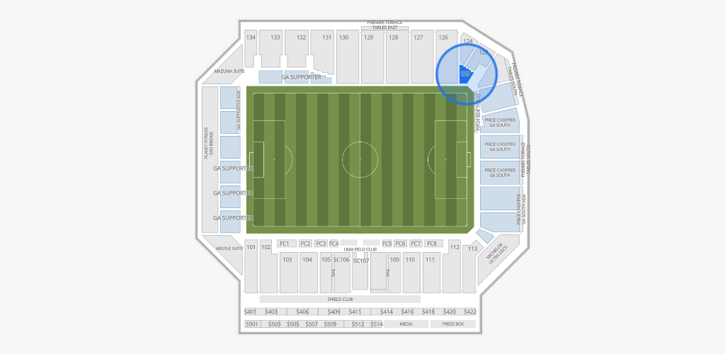 Sporting Park Seating Chart