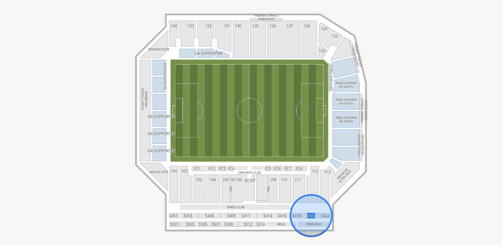 Sporting Park Seating Chart
