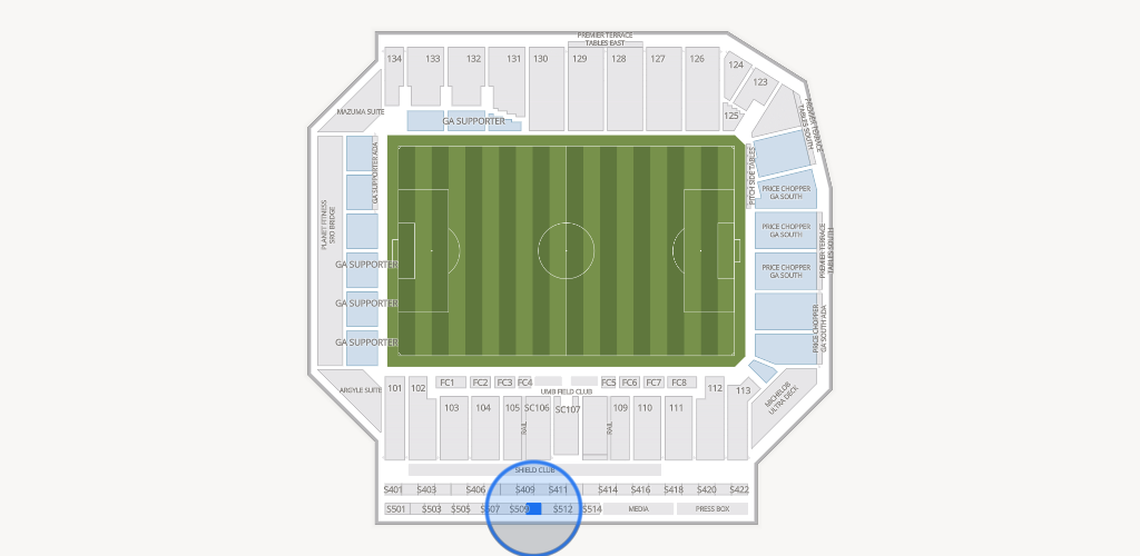 Sporting Park Seating Chart