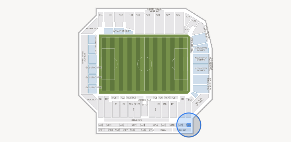 Sporting Park Seating Chart