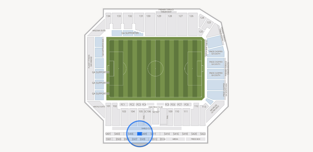 Sporting Park Seating Chart