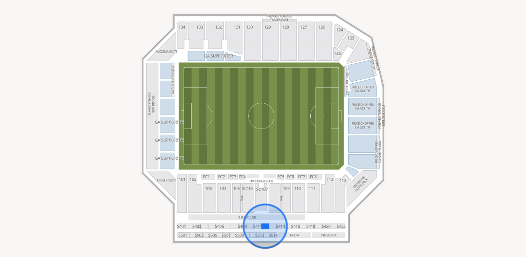 Sporting Park Seating Chart