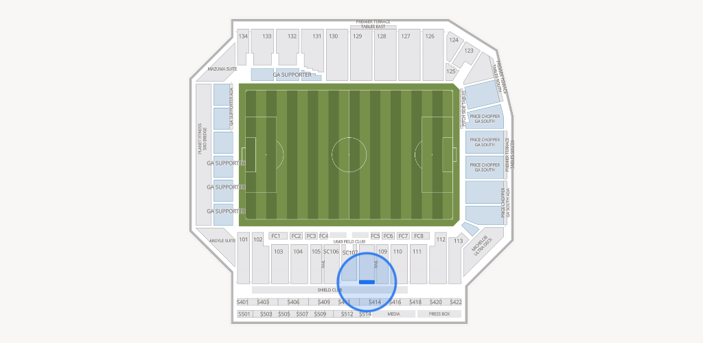 Sporting Park Seating Chart