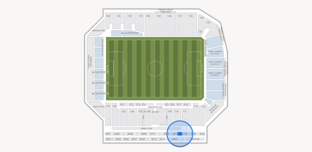 Sporting Park Seating Chart