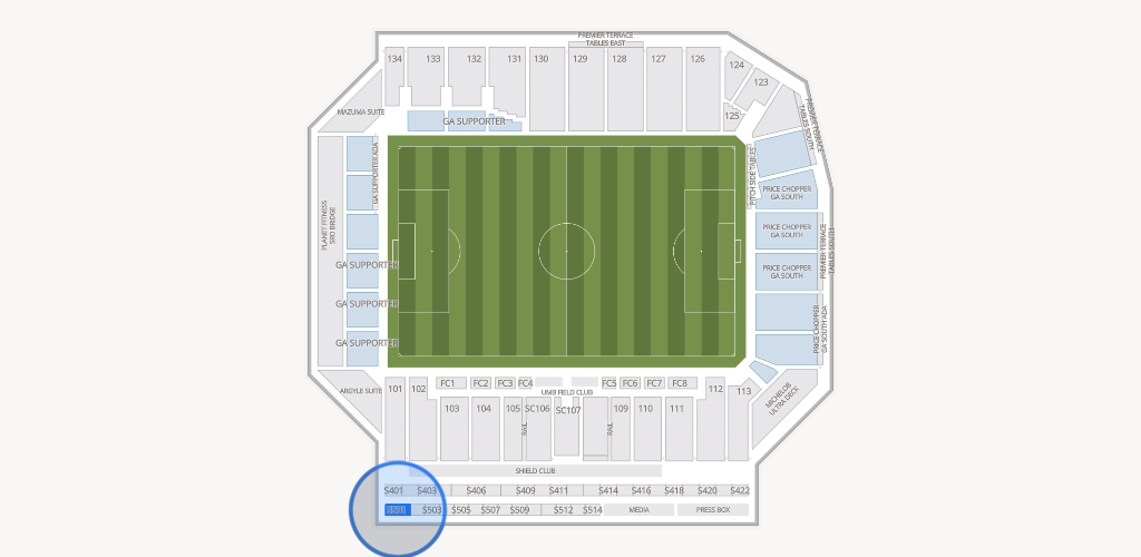 Sporting Park Seating Chart