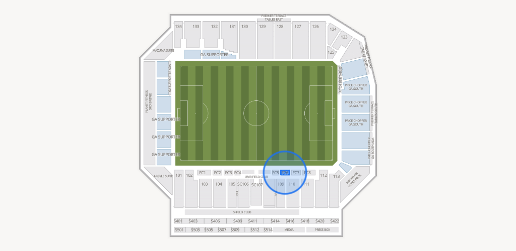 Sporting Park Seating Chart