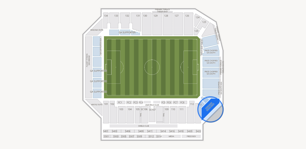 Sporting Park Seating Chart