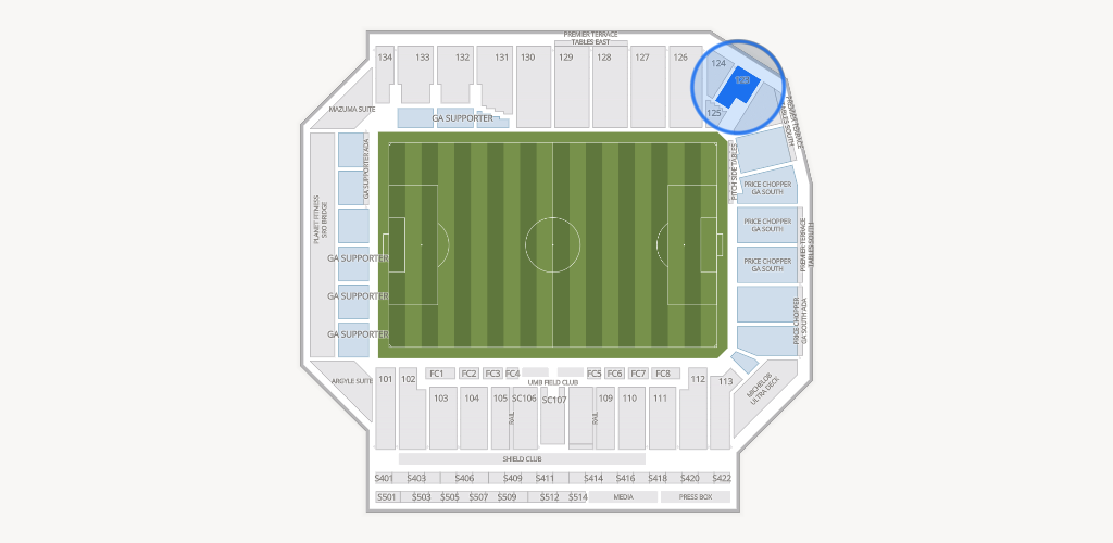 Sporting Park Seating Chart