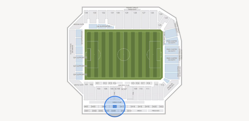 Sporting Park Seating Chart
