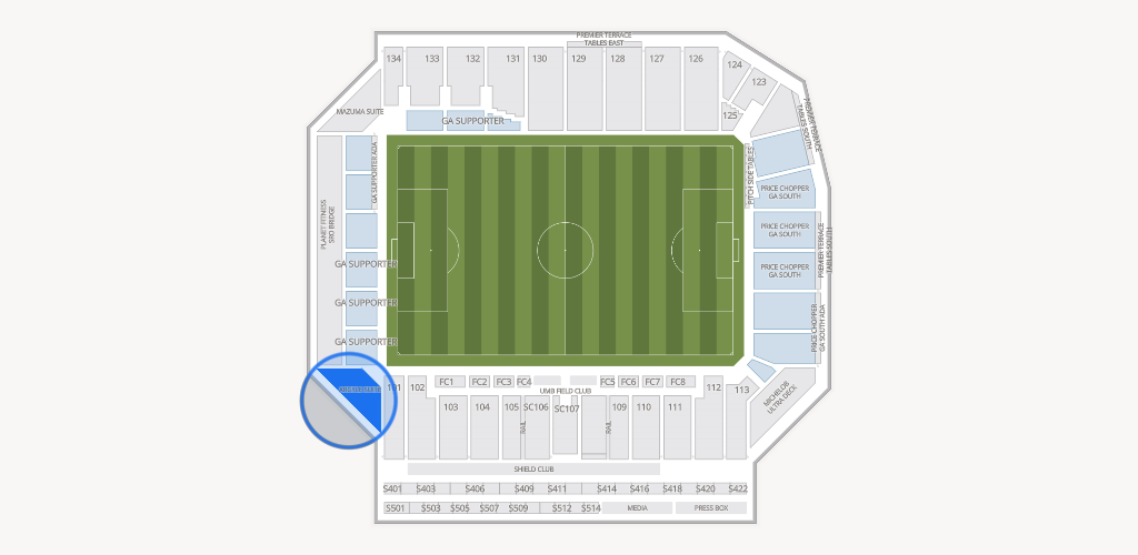 Sporting Park Seating Chart