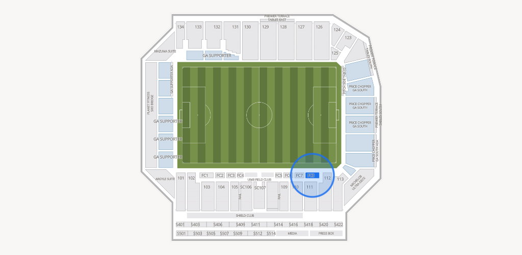 Sporting Park Seating Chart