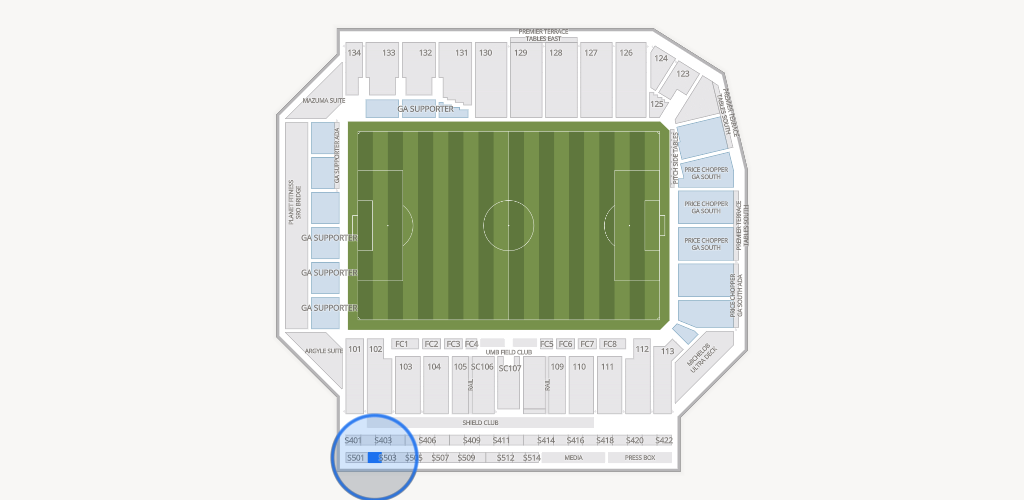 Sporting Park Seating Chart