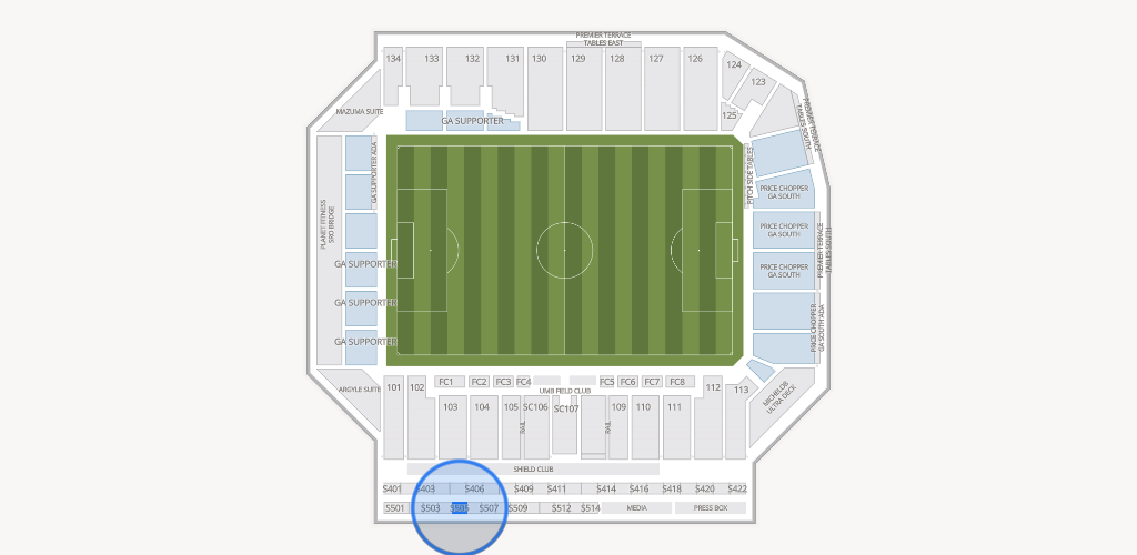 Sporting Park Seating Chart