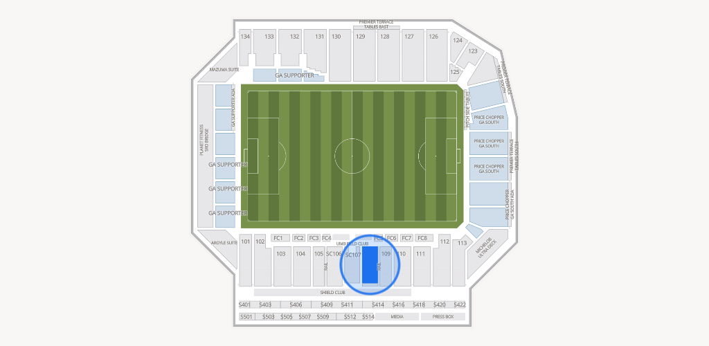 Sporting Park Seating Chart