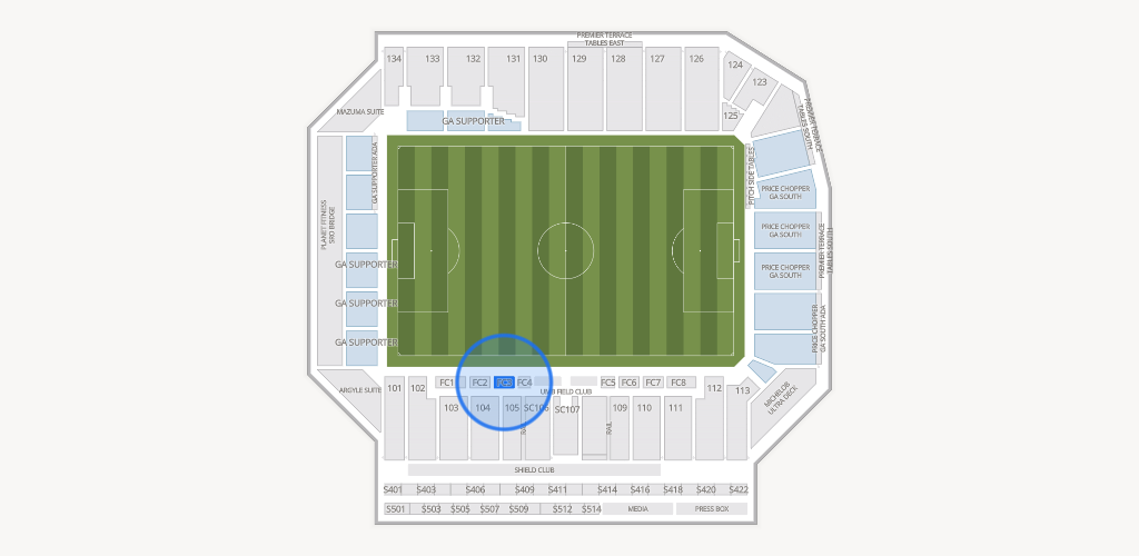 Sporting Park Seating Chart
