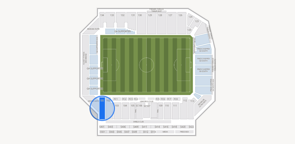 Sporting Park Seating Chart