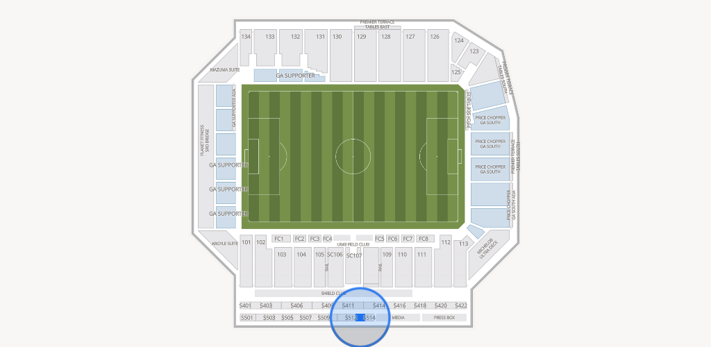 Sporting Park Seating Chart