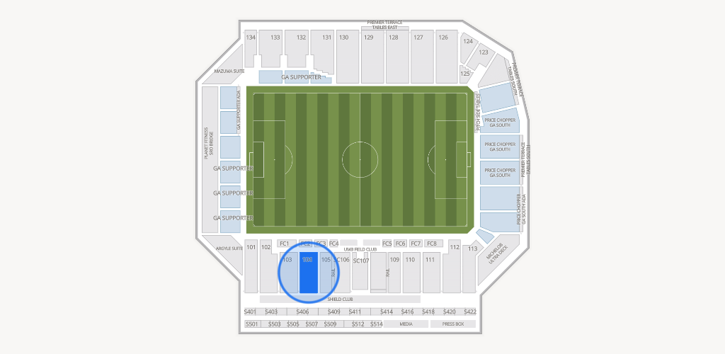 Sporting Park Seating Chart
