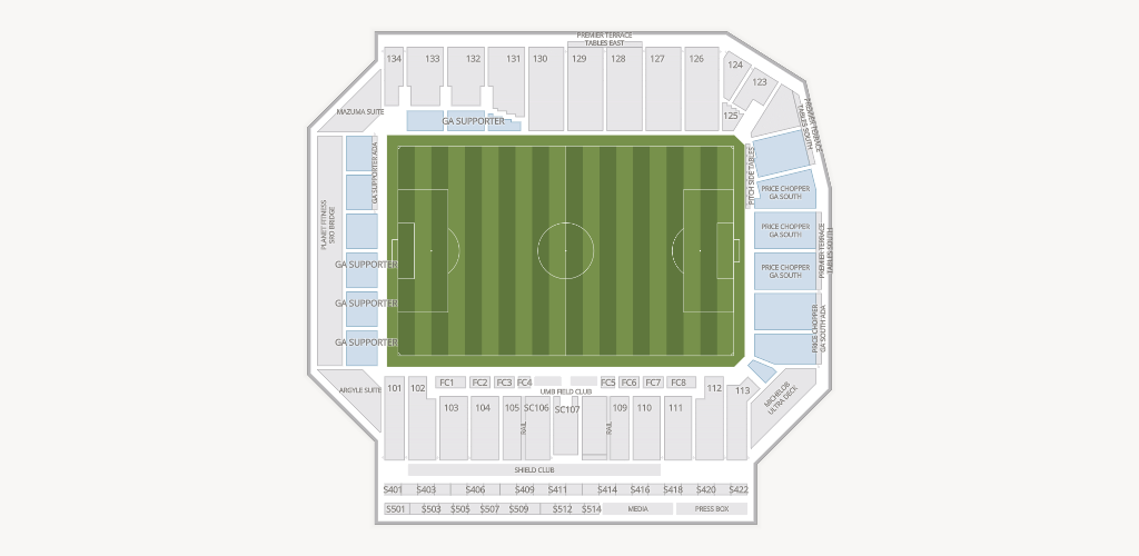 Sporting Park Seating Chart