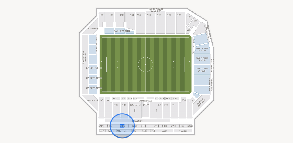 Sporting Park Seating Chart