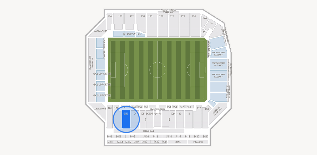 Sporting Park Seating Chart