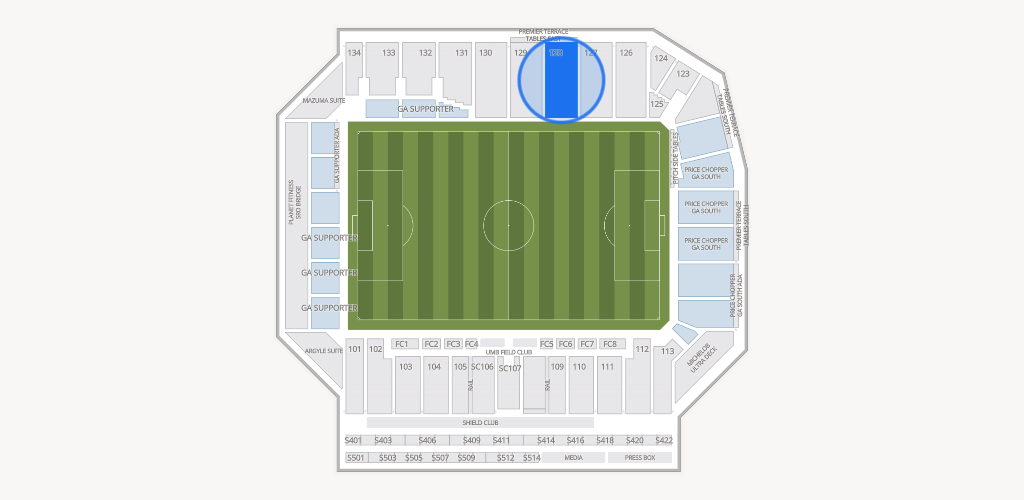 Sporting Park Seating Chart