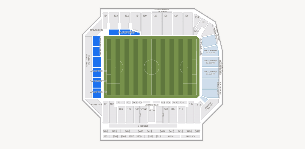 Sporting Park Seating Chart