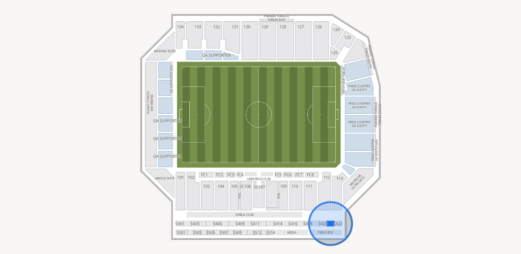 Sporting Park Seating Chart