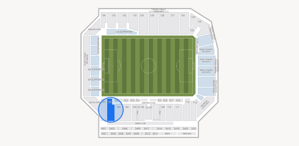 Sporting Park Seating Chart