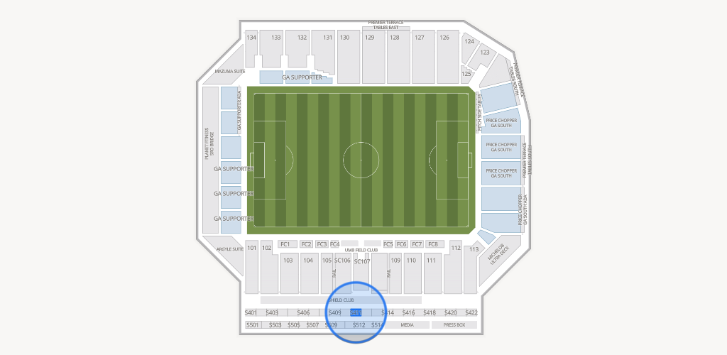 Sporting Park Seating Chart