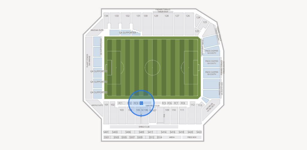 Sporting Park Seating Chart
