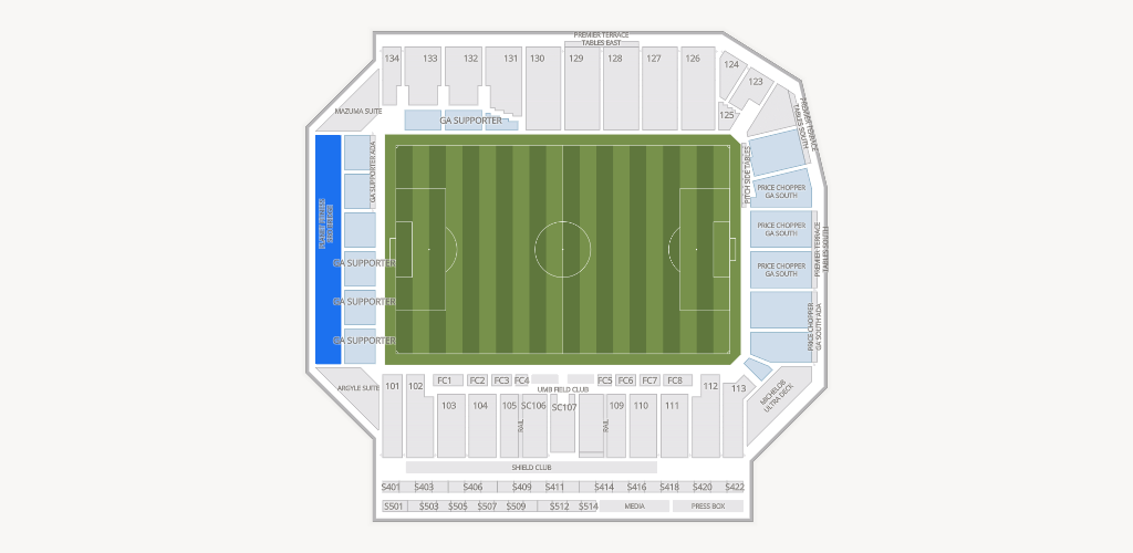 Sporting Park Seating Chart