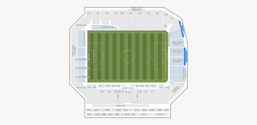Sporting Park Seating Chart