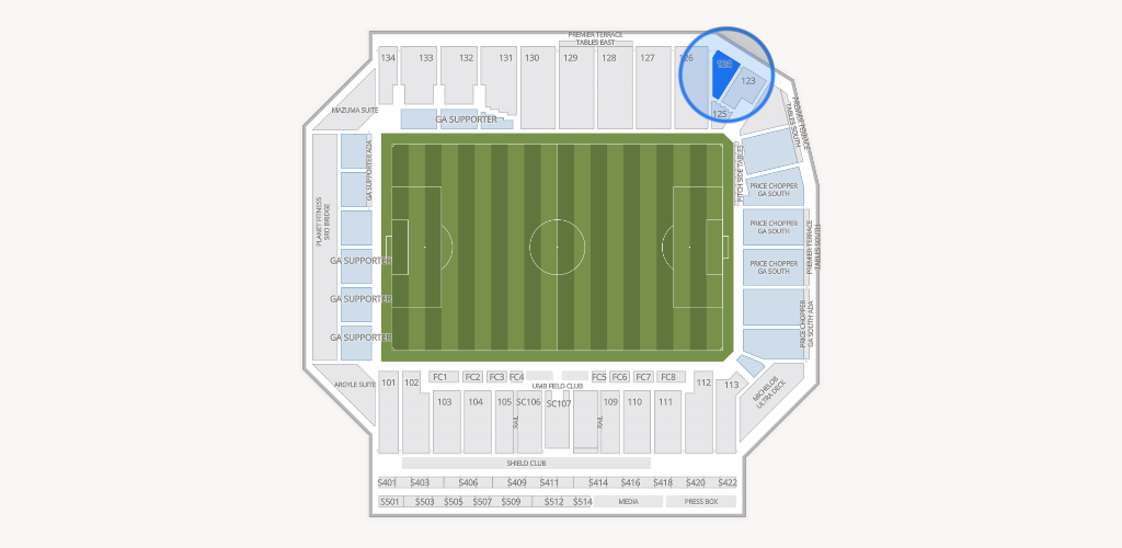 Sporting Park Seating Chart