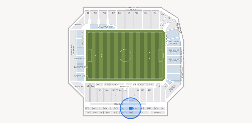 Sporting Park Seating Chart