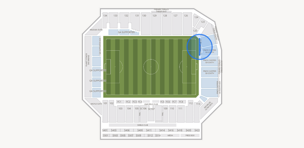 Sporting Park Seating Chart