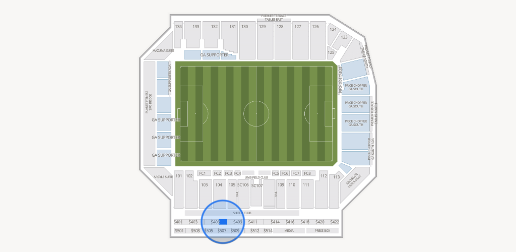 Sporting Park Seating Chart